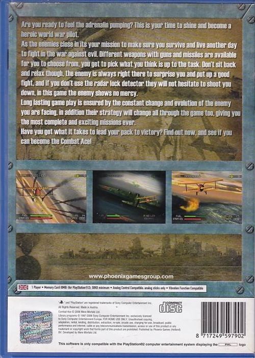 Combat ace - PS2 (B Grade) (Genbrug)